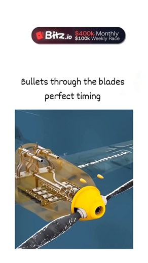 universal mems on Instagram: "The instagram reel shares an animated video explaining the synchronisation gear in WWII fighter planes like the Messerschmitt Bf 109, allowing machine guns to fire bullets through the propeller's rotation without striking the blades. This mechanism uses a hydraulic system connected to an oval cam disc that rotates with the propeller, precisely timing trigger pulls to align shots with blade gaps for safe firing. While highly effective, historical accounts note occasi