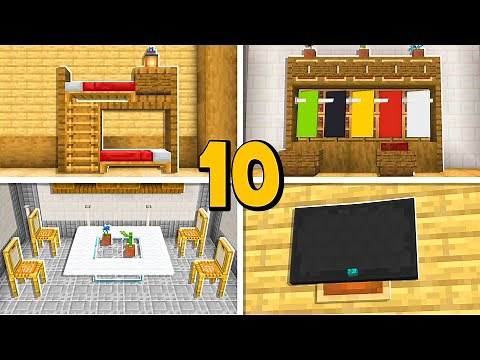 10 DÉCORATIONS INCROYABLES DANS MINECRAFT !