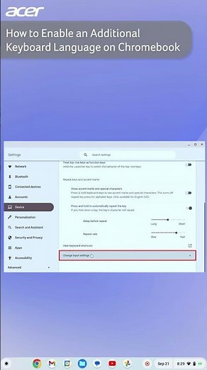 How to Enable an Additional Keyboard Language on #Chromebook