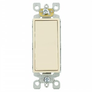 Leviton Decora 15 Amp Single-Pole AC Quiet Switch, Light Almond (10-Pack) 5601-2TM M36-05601-2TM