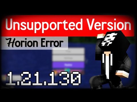 Hack Clients 1.21.130 Unsupported Minecraft Version & Crash FIX | Horion