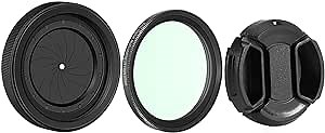 Adjustable 1.5-26mm iris Diaphragm Filter Cover Set M30 to M37 Iris Aperture Diaphragm Adapter Optical Diaphragm Lens Module Adapter Ring PVS-14 PSV14 Optics