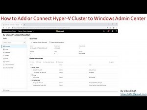How to Add or Connect Hyper V Cluster to Windows Admin Center Step by Step
