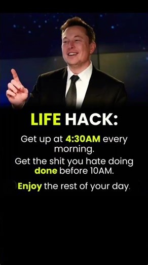 Win your morning, win your life.Do the hard things early — freedom follows. 🚀