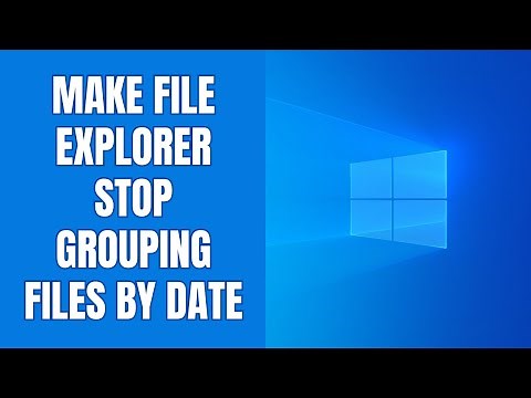 How to make File Explorer stop grouping files by date in Windows 11 (UPDATE)