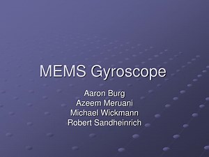 MEMS Gyroscope - SlideServe