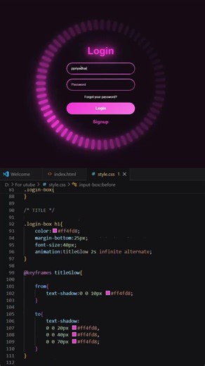Turning simple code into beautiful experiences ✨HTML • CSS • JavaScript #html #coding #programming