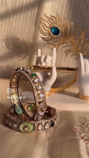 House of mevar trending bangels. Beautiful traditional bangels. Bridal bangels. Kada for Daily Wear.