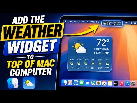 How to Add Weather Widget on Mac (Menu Bar or Desktop)
