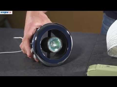 MANROSE SHOWER LIGHT & EXTRACTOR FAN KIT CHROME 100MM | Screwfix