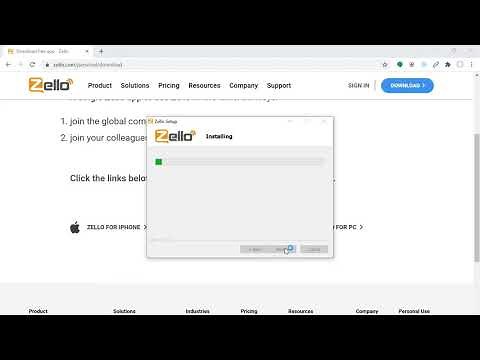 Installing Zello Personal for PC