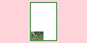 Nature Page Border to Print