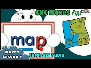 CVC Words "a" (COMPLETE AUDIO) with Final Sound /p/ | -ap Word Family | Unit 2 - Lesson 7