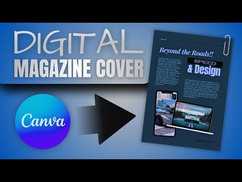 How To Create Digital Magazine Cover in Canva 📘