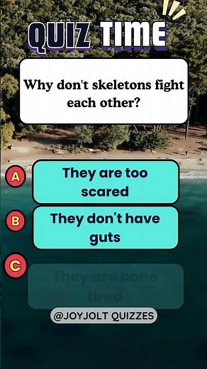 Try This Hilarious Funny Quiz! 😂 Can You Get All Answers Right? | JoyJolt Quizzes