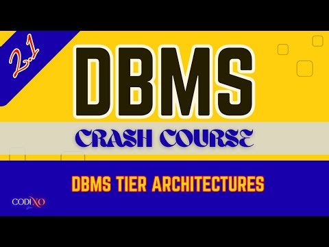 DBMS Tier Architecture Explained | 1-Tier, 2-Tier & 3-Tier | DBMS Crash Course | CodiXo | 2.1