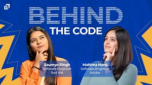 Are you a sucker for tech podcasts? Saumya Singh (Software Engineer, Red Hat) and Mahima Hans (Software Engineer, Adobe) chat about their growth in tech, software development, AI and roadmap for 2024 in the latest episode of Behind The Code Podcast. Watch the full video on our YouTube channel: https://bit.ly/behindthecode_ep2 #SCALER #BehindTheCode | SCALER | Facebook