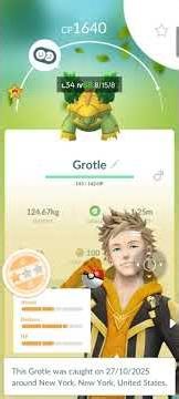 Grotle Evolve 🧬 To Torterra || #pokemongo #shoets