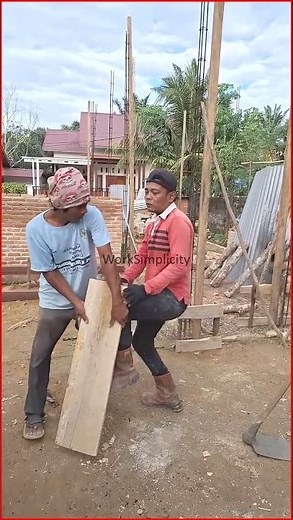 Incredible Bricklaying Technique for a Perfectly Straight Wall - 51 #woodworking #diyconstruction