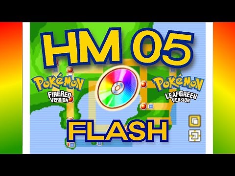 How to get HM 05 FLASH in Pokemon Fire Red and Leaf Green