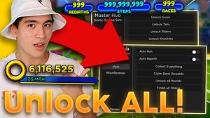 Best Roblox Sonic Speed Simulator Script Masterhub GUI Autofarm