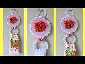 DIY PORTA TOALLA DE COCINA Fácil de hacer 👌 #artesanato