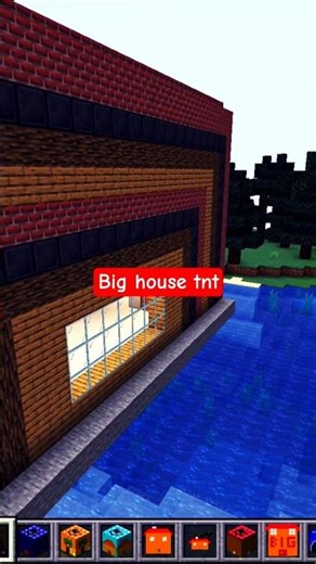 BIG HOUSE TNT 😁 #minecraft #house #tnt #trendingshorts