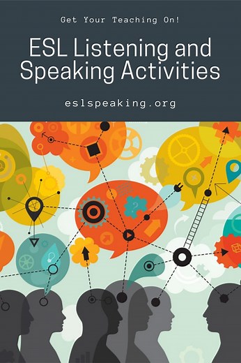 ESL Listening & Speaking Activities | ESL Listening Games Kids, Adults