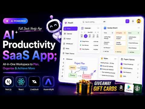 Build an AI Productivity SaaS Full Stack App with Next js, AssemblyAI, Liveblocks & Codex