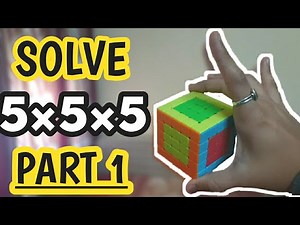 How to solve 5*5 rubik's cube in hindi (PART-1)|How to make centres of 5*5 rubik's cube