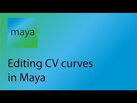 Maya Tutorial 13 - Editing curves in Maya