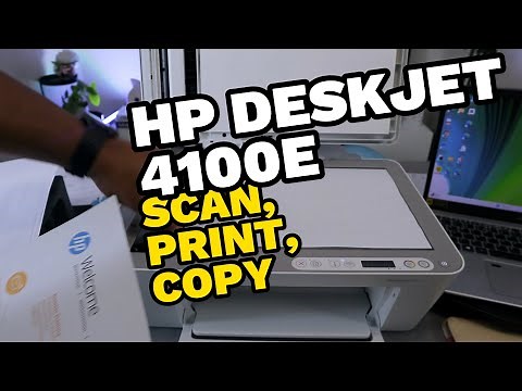 How To Scan with HP DESKJET 4100E To Computer, ADF To Computer, PRINT and COPY Guide!!