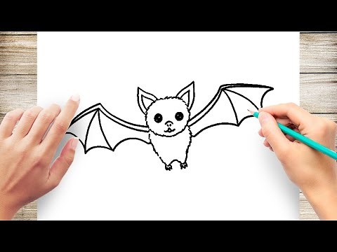 How to Draw a Cute Cartoon Bat