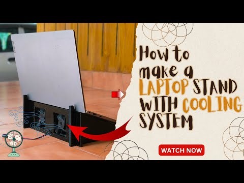 DIY Laptop Stand with Cooling Fans 🔥 | Easy Homemade Laptop Cooler