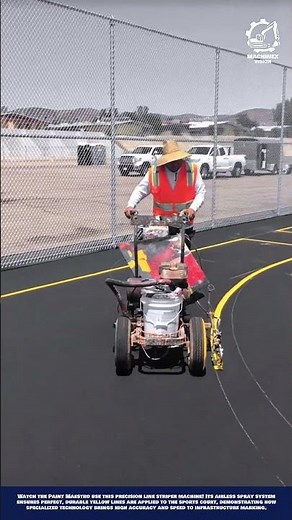 Precision Line Striper Machine - Airless Spray System for perfect and durable field marking