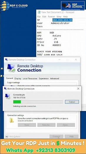 How to Log into RDP/VPS in Seconds! 🚀 by RDP School ( RDP X Cloud )