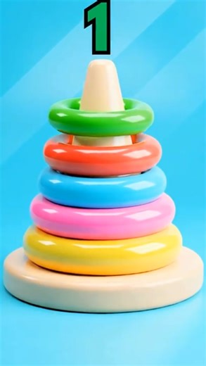 Learn Numbers with Rings | Number Song | Nursery Rhymes & Kids Songs #shorts #singalong #babysongs