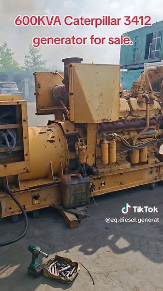 600KVA Caterpillar 3412 Generator Available for Purchase