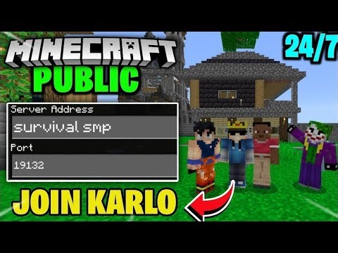 Minecraft Public Smp Live | 24/7 Public Server | Java + Pe | #minecraftlive #minecraft