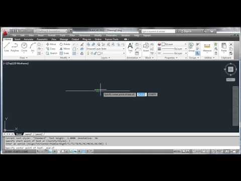 Centered Text - AutoCAD