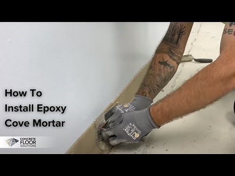 How To Install Epoxy Cove Mortar.