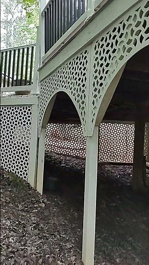 Vinyl Lattice Panel Deck Underskirting by Acurio Latticeworks.