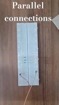 DIY parallel connection of leds