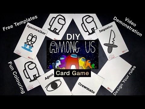 DIY Among Us Card Game! Free Templates!