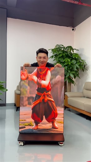 Milestrong LED Display on Instagram: "A two-fold LED poster display designed for easy mobility and flexible presentation✨ Its portable, foldable structure makes setup and transport simple, while delivering clear, vibrant visuals wherever you need them. Ideal for fast-moving displays and modern spaces🚀📺 😊For inquiries or more info, pls contact us for the best services. 📫E-mail: admin@mile-strong.com 📞WhatsApp: +86 151 1106 7653 🌐https://www.mile-strong.com/ #MileStrong #leddisplay #ledscree