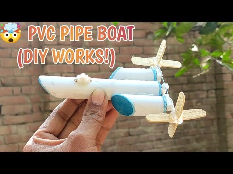 How to Make a PVC Pipe Motor Boat at Home! (Simple DC Motor Project)