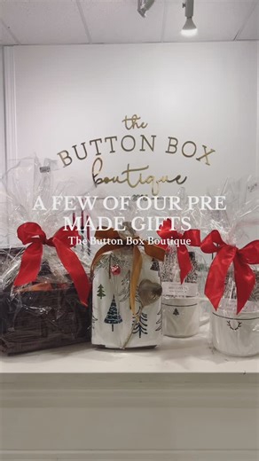 The Button Box on Instagram: "🎄 Christmas Gift Ideas at The Button Box 🎁 Stop in and say hi! We’re open today 10–5 and full of unique Christmas gift ideas perfect for teachers, coaches, neighbors, friends, and family. ✨ Ready-to-gift gift baskets 🎁 Thoughtful, one-of-a-kind finds you won’t see everywhere 🎄 Easy gifting made simple while you shop local Support local this Christmas and let us help you check off your gift list! ❤️"