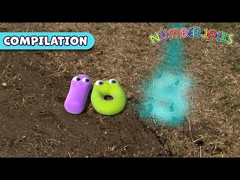 Tens, Hundreds and Thousands! | Numberjacks MEGA Full Episode Compilation