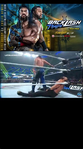 Parte 4 Roman Reigns vs. Jacob Fatu por el Campeonato Mundial Peso Pesado de la WWE #RomanReigns #JacobFatu #BackLash #2026 #foryou