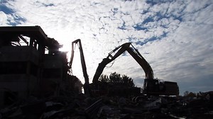 3.6K views · 69 reactions | Check out this demolition site featuring a Volvo High reach and two CAT excavators! | Diggers & Dozers | Facebook